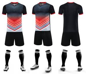 Camiseta de fútbol retro transpirable de secado rápido, conjuntos de camiseta de fútbol clásica de Club Nacional de verano, 100% de poliéster - Product Image 4