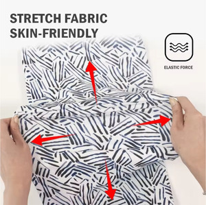 Áo Polo Chơi Gôn Tùy Chỉnh Mới Áo Polo Họ<span class=keywords><strong>a</strong></span> Tiết Rằn Ri Cho Nam Tay Ngắn Polyester Ngoại Cỡ - Product Image 4