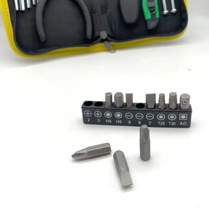 Hand Tool Set With Screwdrivers Pliers Knife Hex Keys In Cloth Bag For Home Repair - Product Image 2
