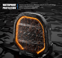Projecteur de Travail LED Aurora 9 Pouces Ultra Lumineux IP69K Étanche pour VTT Camion Tout-Terrain