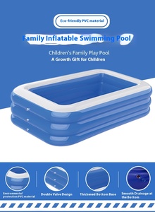 <span class=keywords><strong>Piscine</strong></span> gonflable rectangulaire écologique pour adultes, bébés, enfants et chiens, avec revêtement antibactérien, disponible en stock en usine. - Product Image 2