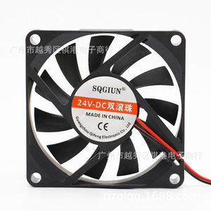 Sqgiun Dc Cooling <b>Fan</b> 24V 70x70x10mm Dual Ball Bearing Industrial <b>Fan</b> For Machine <b>Heat</b> Dissipation - Product Image 1