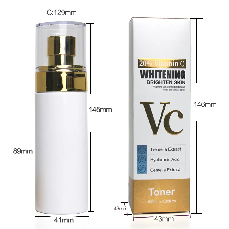Private Label Wholesale Brightening Lightening Anti-Acne Dark Spot Remove Oil Control Body Whitening VC Vitamin C Skin Care Set