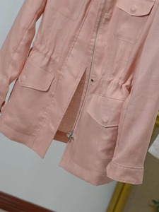 2025 <span class=keywords><strong>Trench</strong></span> Coat en lin d'été-Veste minimaliste décontractée surdimensionnée pour femmes pour les voyages en plein air - Product Image 4