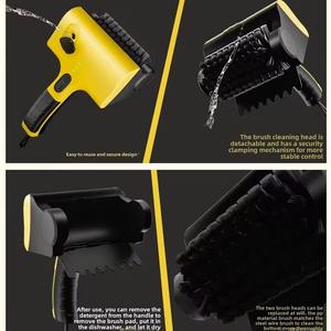 Brosse de nettoyage électrique sans fil pour barbecue avec moteur à couple élevé et poils en acier inoxydable, rotation à 360° Rotation - Product Image 2