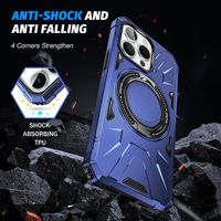 Pour iPhone 15 Pro Magnétique 360 Anneau Titulaire Téléphone étui pour iphone 14 Plus 13 12 Mini 11 16 Pro Max Antichoc Couverture Téléphone Shell
