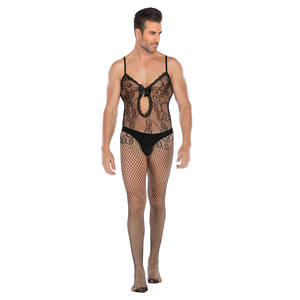 Vente chaude <span class=keywords><strong>bas</strong></span> pour hommes Floral Mesh noir Lingerie résille <span class=keywords><strong>bas</strong></span> pour hommes - Product Image 6