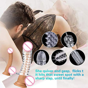 Best Selling Reusable <strong>Condoms</strong> <strong>Dotted</strong> <strong>Ribbed</strong> Delay Aid Thickening Thorn <strong>Condoms</strong> 5 Styles
