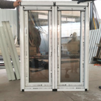 Fenêtres à double vitrage en PVC UPVC résistantes au vent, fabriquées en Amérique du Nord, avec moustiquaires