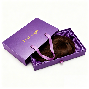 Custom Printed Wig <b>Box</b> Luxury Rigid Cardboard Hair Packaging <b>Magnetic</b> Folding <b>Gift</b> <b>Box</b> for Human Hair Extensions and Bundles - Product Image 6