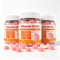 Gummies de Vitamine D3 K2, Fabrication OEM Personnalisée, Marque Privée