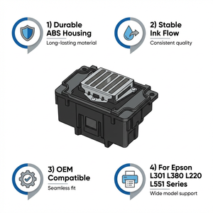 <span class=keywords><strong>หัว</strong></span><span class=keywords><strong>พิมพ์</strong></span>ที่เข้ากันได้สำหรับ L301 <span class=keywords><strong>Epson</strong></span> L380 L220 L551 L310 L211 L130อะไหล่เปลี่ยนเครื่อง<span class=keywords><strong>พิมพ์</strong></span>อิงค์เจ็ทคงทน <span class=keywords><strong>L360</strong></span> L565 - Product Image 4