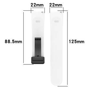 Bracelet en silicone à boucle magnétique pliable pour Watch S4/S1 <span class=keywords><strong>2</strong></span>/3, 22 mm - Product Image 6