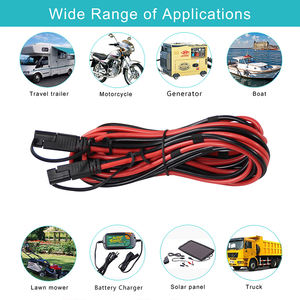12V 2 핀 케이블 커넥터 배터리 빠른 연결 태양 전지 패널 와이어 플러그 새 남성 및 여성 연장 코드 엔드 - Product Image 2