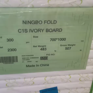 Giấy bìa cứng siêu dày 300gsm, giấy bìa màu ngà <span class=keywords><strong>C1s</strong></span>, giấy bìa cứng GC1, giấy bìa cứng SBS màu ngà - Product Image 4