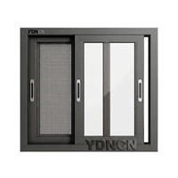 Ventanas Corredizas de Aluminio con Protección Contra Huracanes, Diseño de Malla Resistente, Tamaño Personalizado de Fábrica YDNCN, para Sótanos Exteriores