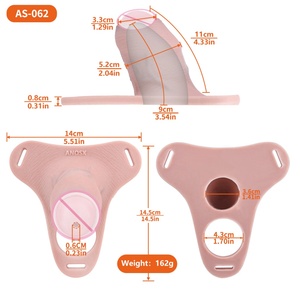 ANOSX Silicone Penis Packers Wearable Hollow <b>Dildo</b> Transgender FTM Sexy Underwear BDSM Chastity Penis Sleeve Sex Toys Wholesale - Product Image 2
