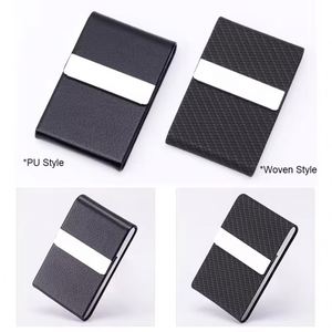 Oem Business Holder Pu Leather Stainless Metal Name Card Case <b>Box</b> <b>for</b> Men Woman Credit Cards Carrier With Magnetic Closure - Product Image 6