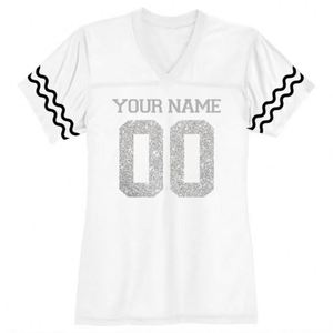 เสื้อฟุตบอลคอวีทรงครอปสีขาวแบบเรียบ ขายส่ง คุณภาพดีที่สุด จำนวนมาก - Product Image 1
