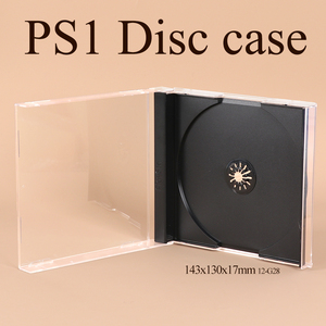 Boîte de rangement pour jeux CD WEISHENG en plastique PS1 <span class=keywords><strong>PSX</strong></span>, transparente, pour un seul disque, pour jeux Playstation 1 - Product Image 1