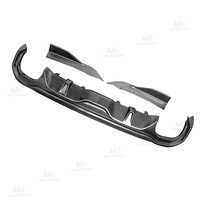Diffuseur de pare-chocs arrière en fibre de carbone véritable style SQ pour BMW Série 4 G26 4 portes 2021 et plus, avec embouts d'échappement quadruples, pour personnalisation automobile