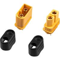 10 Pair XT60H (XT60 Upgrade) Connectors, XT60H Male Female Bullet Connectors Plugs with Sheath for Lithium Battery RC Planes Car