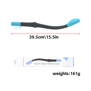 トイレ失禁援助肥満高齢者障害者トイレツールシリコーンロングリーチ衛生的なクリーニング拭きワントボトムバムワイパー - Product Image 2