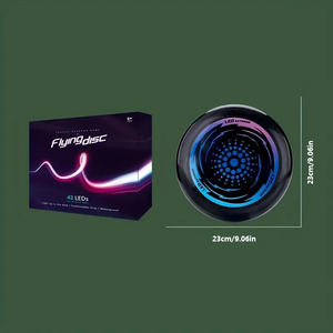 42 Led ánh sáng lên đĩa bay rực rỡ phát sáng trong bóng tối bay đĩa cho trẻ em và người lớn hoàn hảo cho trò chơi ban đêm và sân sau vui vẻ - Product Image 6