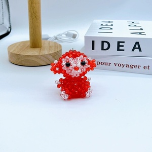 Llaveros de animales personalizados, regalos promocionales, dijes para mochilas escolares infantiles, abalorios acrílicos transparentes de 6mm DIY, llavero de mono adorable - Product Image 4