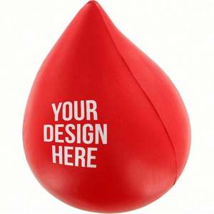 Custom Logo Droplet Pu Stress Relievers Stress Toy Stress <b>Ball</b> - Product Image 3