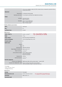 Gương phản chiếu cảm biến <span class=keywords><strong>laser</strong></span> vuông PG3-LR10MPB thay thế hoàn toàn cảm biến quang điện miniatuere GL6L-P1211 - Product Image 5