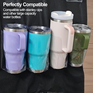 Organisateur de bouteilles d'eau grande capacité pour gobelet Stanley 40oz, sac suspendu pliable portable pour porte, armoire de cuisine, garde-manger - Product Image 3