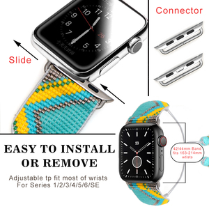 Huawei — <span class=keywords><strong>Bracelet</strong></span> perlés Go2boho, <span class=keywords><strong>Bracelet</strong></span> à la mode, Miyuki, Compatible avec iWatch, pour femmes, 40mm/42mm série 7/SE/6/5/<span class=keywords><strong>4</strong></span>/3/2/1 - Product Image 6