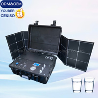 Système de dessalement solaire à osmose inverse DC12V 25L/H pour l'eau potable, camping, randonnée, urgence, filtre à eau portable pour l'extérieur