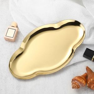 Stainless Steel Cloud Shaped Tray Cosmetics Jewelry Tray Metal Storage Tray Home - Product Image 1
