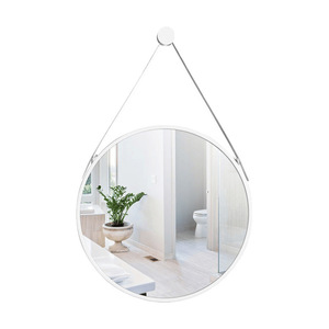 Round Wall Mirror Gold <b>Frame</b> Hanging Minimalist Design For Bathroom Sink And Vanity Use - Product Image 4