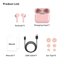 Écouteurs intra-auriculaires ANC sans fil à réduction de bruit Microphone intégré Écouteurs Bluetooth 5.2 Chargement rapide avec étui de charge