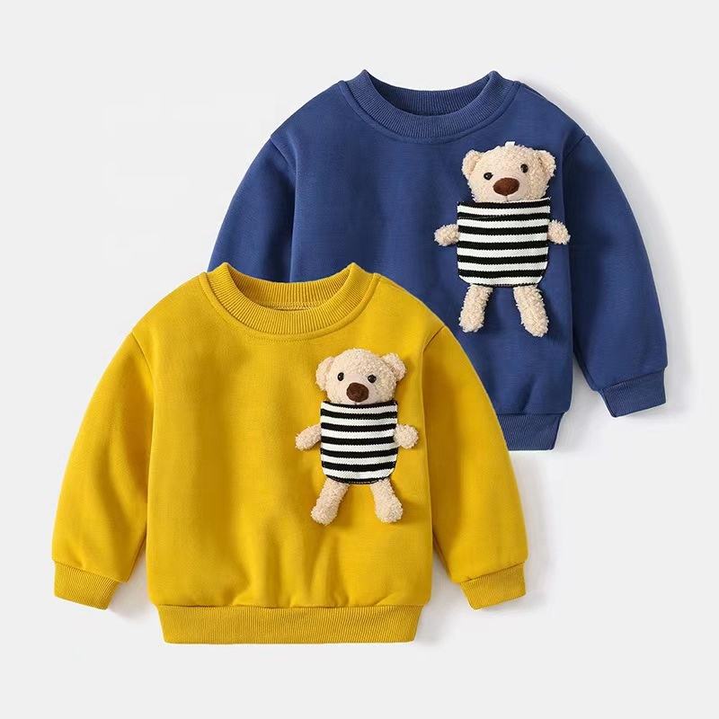Year Old Fleece Warm Crewneck Jacket Winter Clothes for Kids  Winter Sweater Thick Baby Sweatshirt Boys Toddler Hoodies