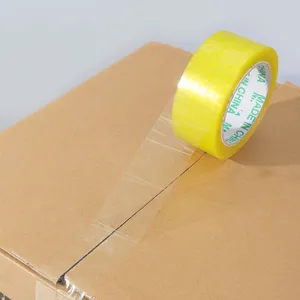 定制bopp透明透明包装胶带opp粘合剂静音无噪音boop易撕裂包装胶带