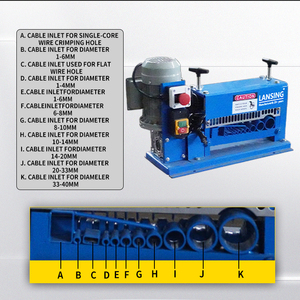 40mm Multifunctional Scrap Wire <strong>Stripping</strong> <strong>Machine</strong> Waste Copper <strong>Cable</strong> Peeler <strong>Machine</strong> Home Use <strong>Machines</strong> for Copper Aluminum Wire - Product Image 2