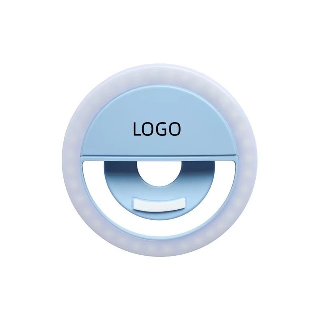Custom LOGO Rechargeable Led Light Selfie Ring Light Portable Clip Tripod Stand for Cell Phone Photography