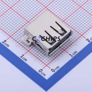 904-132A2022S10100 USB Connector SMD Connector ( Connector Type: Type-A )( Protocol Standard: USB 2.0 )( Gender: Female ) - Product Image 1