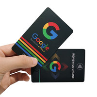 Kartu Bisnis NFC Digital RFID Pintar Chip 13.56mhz PVC Matte yang Dapat Dicetak Sesuai Pesanan untuk Media Sosial