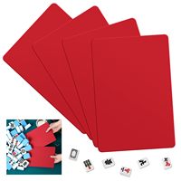 Mélangeur de tuiles de Mahjong 2026 pour le mélange, Vert, Ensemble de 4 cartes de mélange de Mahjong en PVC |   Accessoires de Mahjong,