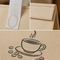 Sac isotherme personnalisé en non-tissé, imperméable, écologique, recyclable, 20-36L, sac à emporter pour la livraison de café