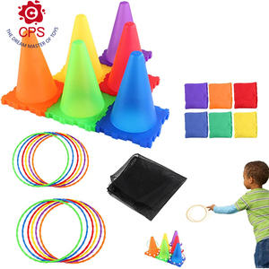 CPS Juego de Lanzamiento 3 en 1, Carrera de Obstáculos para <span class=keywords><strong>Niños</strong></span>, Juego de Lanzamiento de Anillos <span class=keywords><strong>con</strong></span> Juguete Iluminado, <span class=keywords><strong>Juegos</strong></span> de Lanzamiento, Deportes al Aire Libre, Juguetes PARA EL Día - Product Image 2