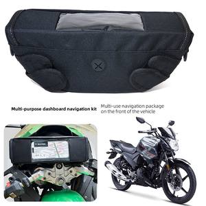 Bolsa Impermeable Desmontable para Manillar de <span class=keywords><strong>Bicicleta</strong></span>, Tela <span class=keywords><strong>Oxford</strong></span>, Ventana Táctil, Orificio para Cable, para Motocicleta y <span class=keywords><strong>Bicicleta</strong></span> - Product Image 2