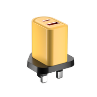 Logo Kustom Mini Dual Port 25W PD3.0 QC3.0 USB-C Pengisi Daya Cepat Elektrik untuk Laptop & Ponsel dengan Perlindungan OTP/OVP