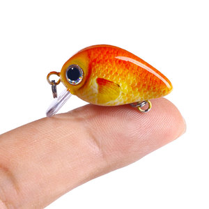 Ensemble de 5 mini leurres Crankbait 2.7CM-1.5G-10 #   Leurre de pêche Hard Minnow 20G <span class=keywords><strong>Crank</strong></span> Bait avec boîte d'emballage personnalisée - Product Image 4