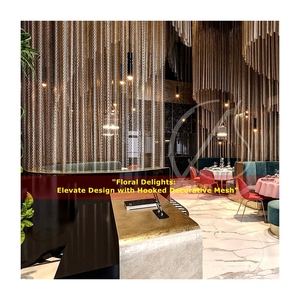 Curtain Fire Mesh Decorative Screen Safety Spark <strong>Guard</strong> Metal Fireplace Accessory Set with 3mm-10mm Mesh Customizable Color - Product Image 1